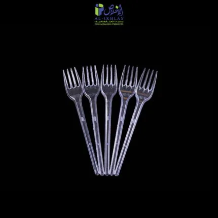 شوك بلاستيك شفاف كبيرة - 50 قطعة