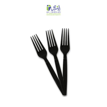 شوك بلاستيك اسود كبيرة - 50 قطعة